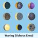 waning gibbous emoji